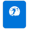 skiier moon moonlight silhouett Mousepad