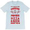 horror movies, pizza and beer T-Shirt