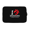 I Love Dachshunds Its People Who Annoy Me Laptop cover