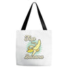 top banana Tote Bags