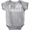 i love my soldier hunter camouflage Baby Bodysuit