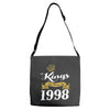 kings are born in 1998 Adjustable Strap Totes