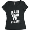 Kale Yeah I'm Vegan! Women's Triblend Scoop T-shirt