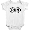 basic running oval Baby Bodysuit