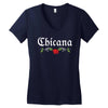 Chicana Women's V-Neck T-Shirt
