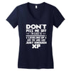 don't piss me off Women's V-Neck T-Shirt