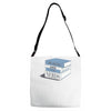 words are for nerds Adjustable Strap Totes