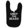 obey the beard funny Baby Bibs