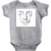 salvador dali face surrealist artist Baby Onesie
