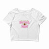 softball mom glitter Crop Top