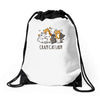 crazy cat lady Drawstring Bags