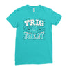 trig or treat Ladies Fitted T-Shirt