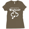 welcome to england! Ladies Fitted T-Shirt