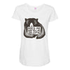 feed me and tell me i'm cutie Maternity Scoop Neck T-shirt