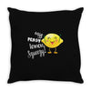 Easy Peasy Lemon Sgueezy Throw Pillow