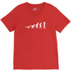icke evolution t shirt   funny V-Neck Tee