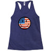 patriotic smiley face Racerback Tank