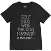 golf wine the dog priorities V-Neck Tee