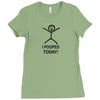 i pooped today Ladies Fitted T-Shirt