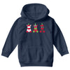 Three Cute But Angry Unicorn Youth Hoodie