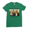 Grant Wood American Gothic Ladies Fitted T-Shirt