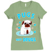 pugs not drugs Ladies Fitted T-Shirt