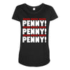 bbt knock knock penny Maternity Scoop Neck T-shirt