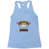only loves her bed and her momma Racerback Tank