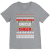 Santa Only Comes Once A Year Grandad Is Always Here To Cheer V-Neck Tee