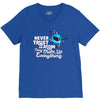 never trust an atom, they make up everything V-Neck Tee