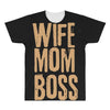 wife mom boss All Over Men's T-shirt
