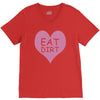 pink heart eat dirt ! t shirt   heart eat dirt graphic V-Neck Tee