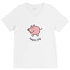 happy pig V-Neck Tee