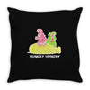 so hungry Throw Pillow