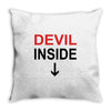 devil inside Throw Pillow