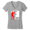 hot stuff batle royal gaming Women's V-Neck T-Shirt