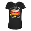 calcifer's bacon and eggs Maternity Scoop Neck T-shirt