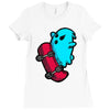 radical ghost Ladies Fitted T-Shirt