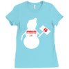 snowman   jake paul   red Ladies Fitted T-Shirt