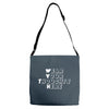 wear your thoughts here Adjustable Strap Totes