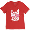 cat usa V-Neck Tee
