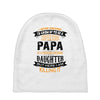 Super Cool Papa Of A Freaking Awesome Daughter Baby Beanies