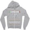 capricorn christmas ugly sweater Zipper Hoodie