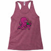 purple octopus playing the bagpipes Racerback Tank