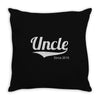 uncle since 2015 Throw Pillow
