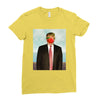 Rene Magritte Parody Impeach Trump Ladies Fitted T-Shirt