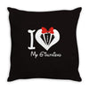 i love you my girlfreind Throw Pillow