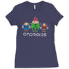 androids Ladies Fitted T-Shirt