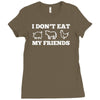 i don't eat my friends Ladies Fitted T-Shirt