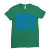 duck fuke Ladies Fitted T-Shirt